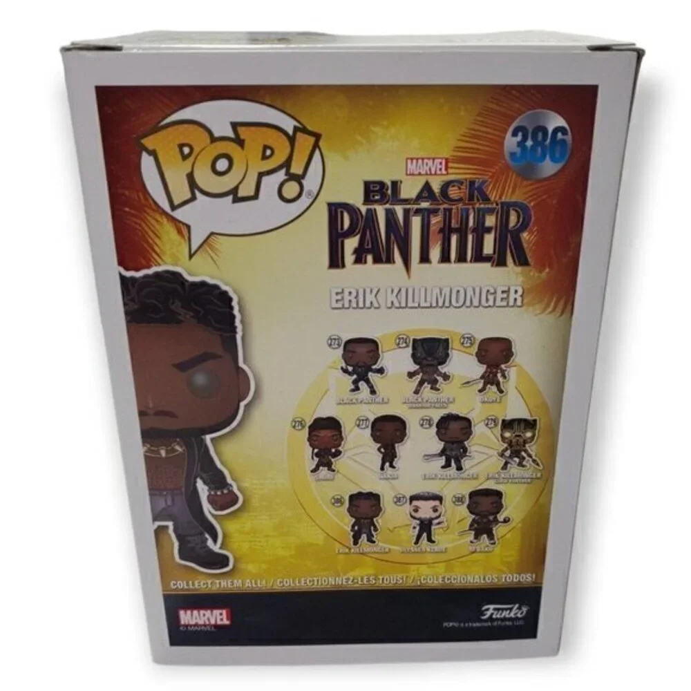 Funko‎ POP! Marvel Black Panther Erik Killmonger with Scars #386 Vinyl Figure